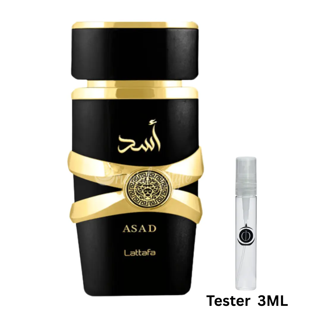 Lattafa Asad Elixir EDP 3ML Tester - The Oud Library