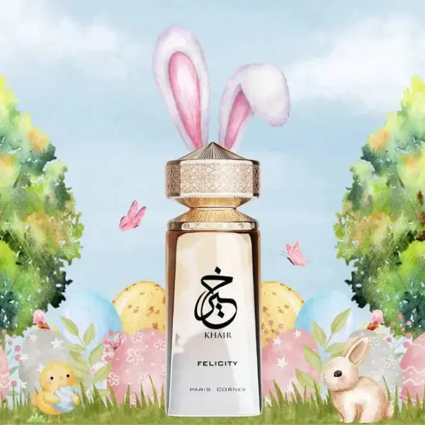 Paris Corner Khair Felicity Eau De Parfum 100 ml, elegant and uplifting fragrance for personal use from The Oud Library
