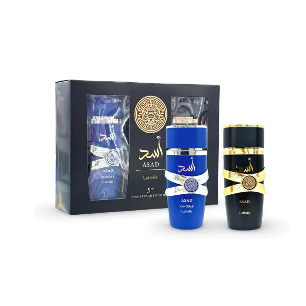 Lattafa Asad 5th Anniversary Giftset 2 pcs - The Oud Library