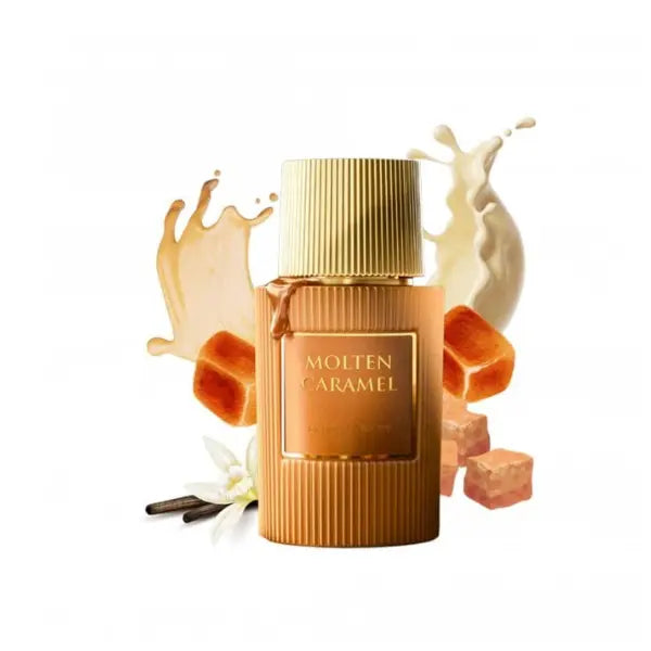 Paris Corner Molten Caramel Eau De Parfum 100 ml (Unisex), rich and sweet caramel fragrance for men and women from The Oud Library