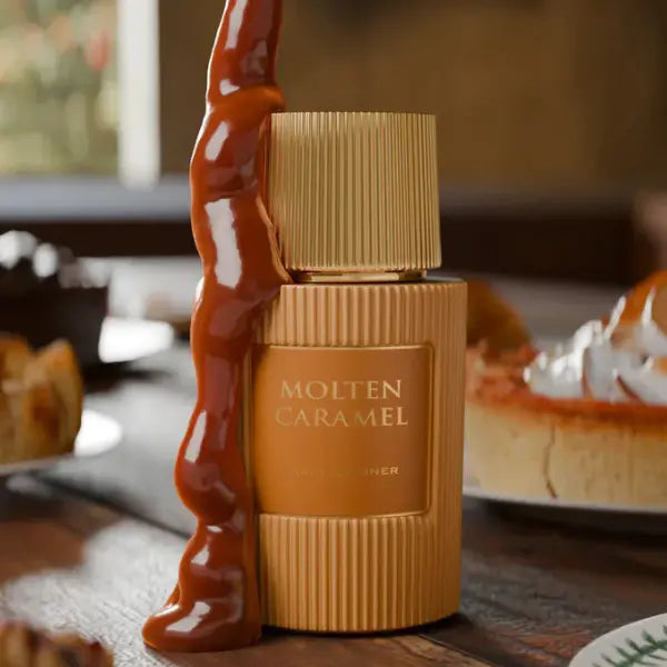 Paris Corner Molten Caramel Eau De Parfum 100 ml (Unisex), rich and sweet caramel fragrance for men and women from The Oud Library