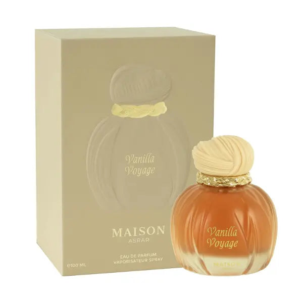 Vanilla Voyage Maison Asrar Eau de Parfum 100 ml, warm and sweet vanilla fragrance for personal use from The Oud Library