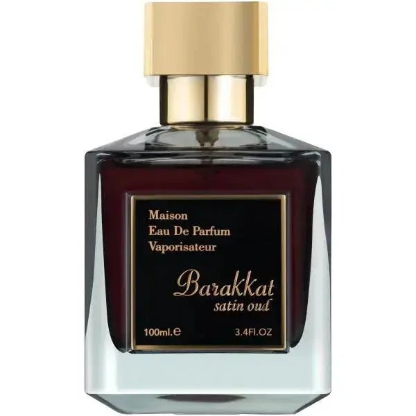 Fragrance World Maison Barakkat Satin Oud Eau De Parfum 100 ml, luxurious and silky oud fragrance for personal use from The Oud Library