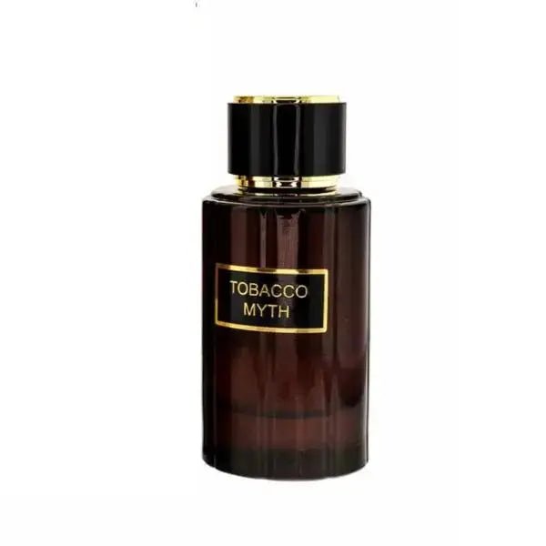 Fragrance World Tobacco Myth Eau De Parfum 100 ml, warm and smoky tobacco-inspired fragrance for personal use from The Oud Library