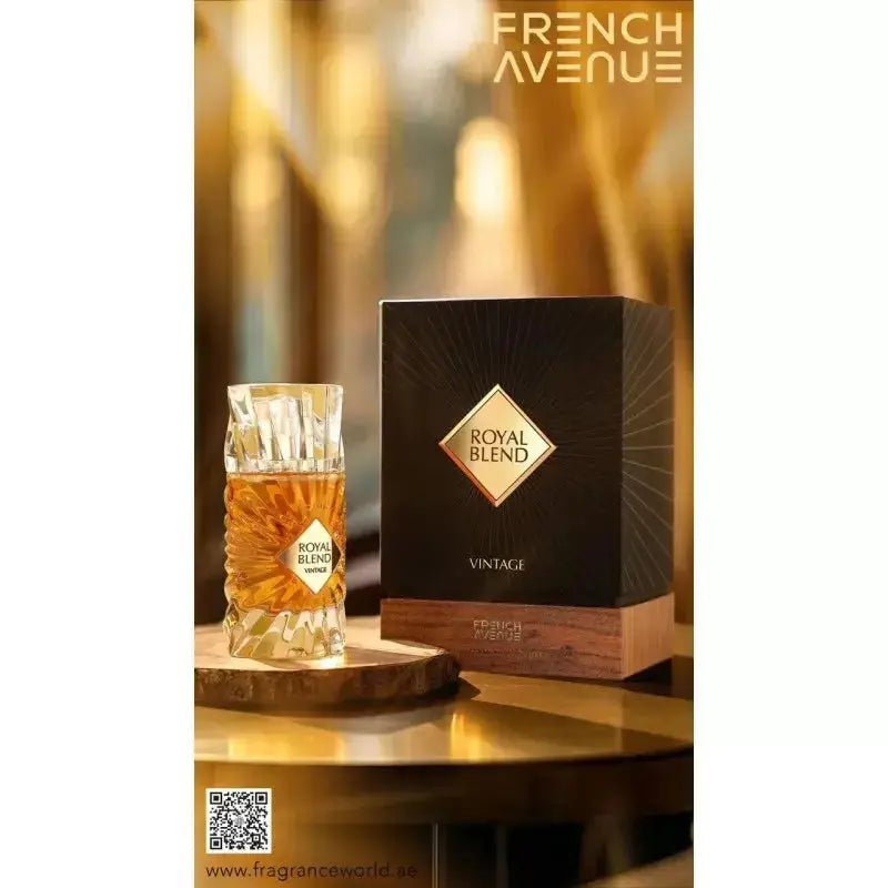 French Avenue Royal Blend Vintage Eau De Parfum 100 ml, sophisticated and classic fragrance for personal use from The Oud Library