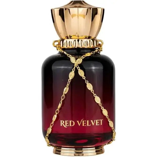 Maison Asrar Red Velvet Eau De Parfum 100 ml, rich and sweet fragrance for personal use from The Oud Library