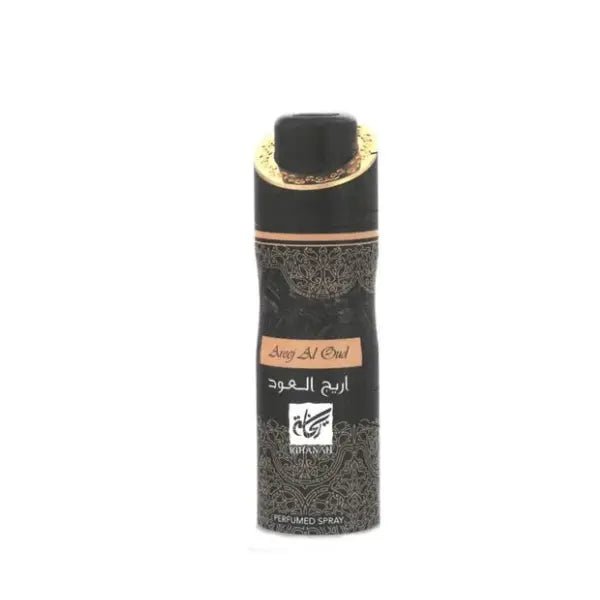 Nusuk Areej Al Oud Perfumed Body Spray 200 ml, luxurious oud fragrance for personal use from The Oud Library
