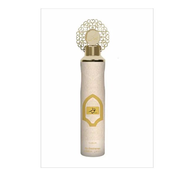 Nusuk Noor Air Freshener 300 ml, refreshing and elegant fragrance for home or office from The Oud Library