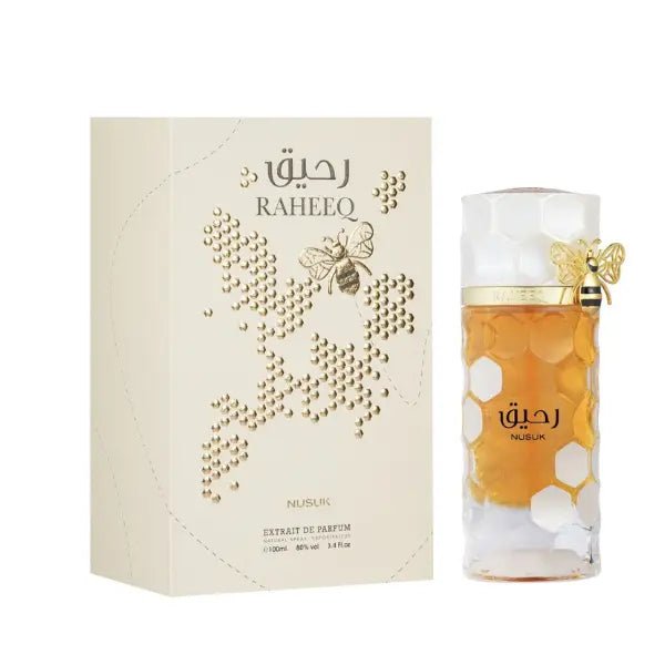 RAHEEQ by Nusuk Extrait De Parfum 100 ml, intense and luxurious fragrance for personal use from The Oud Librar