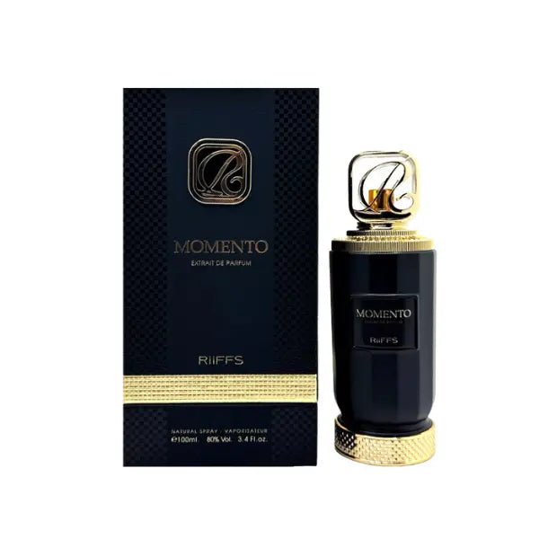 RiiFFS Momento Eau de Parfum 100 ml, elegant and long-lasting fragrance for personal use from The Oud Library